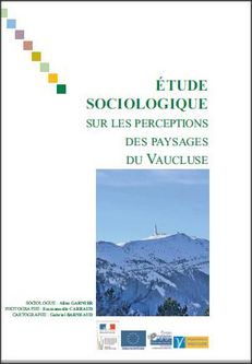 Une de l'étude sociologique sur les perceptions des paysages du Vaucluse