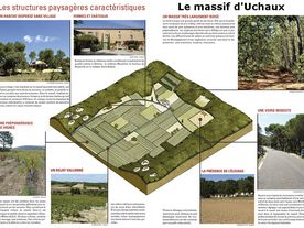 Massif d'Uchaux - Structures paysagères caractéristiques - Agrandir l'image, .JPG 372,8 Ko (fenêtre modale)